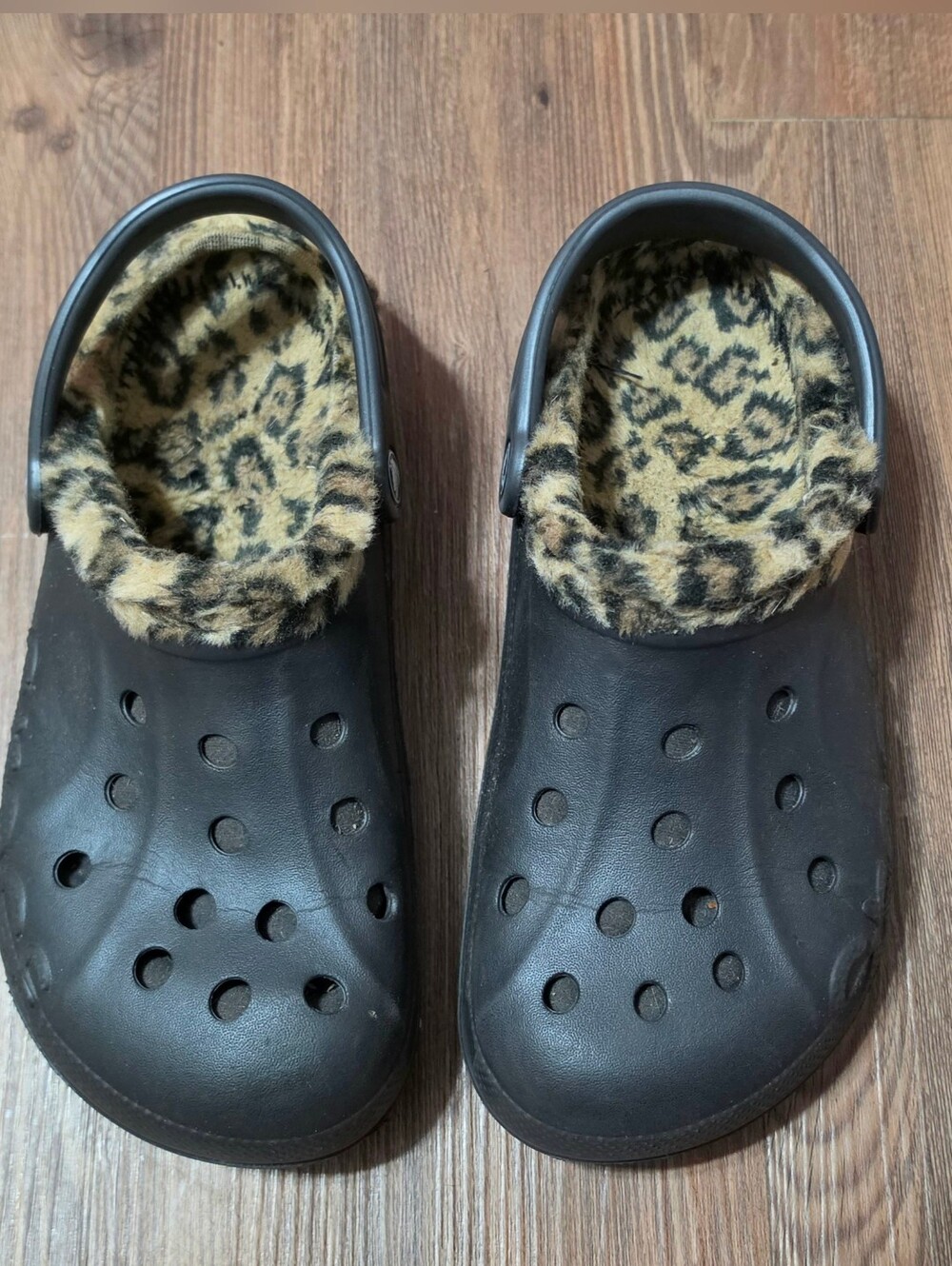 Crocs Unisex Baya Leopard Lined Clog